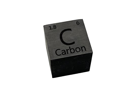 Großer Würfel, Carbon Element Würfel 25,4 x 25,4 x 25,4 mm 99,9 % rein für Sammlung von Elementen von Generico