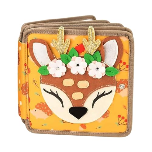 Lernspielzeug für Kleinkinder, sensorisches Buch aus Filz für Kinder, leises Spielbrett zum Trainieren von motorischen Fähigkeiten von 1 bis 3 Jahren Lernspielzeug für Kleinkinder, sensorisches Buch aus Filz für Kinder, leises Spielbrett zum Trainieren von motorischen Fähigkeiten von 1 bis 3 Jahren von Genérico