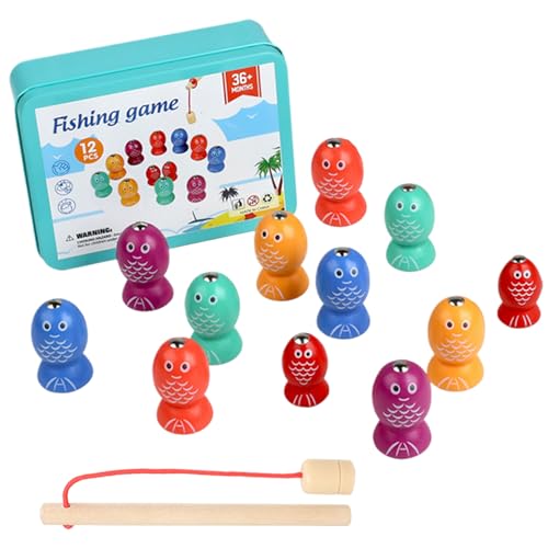 Magnetic – Lernspiel für Fische | Sensorisches Spiel aus Holz zur Entwicklung feiner motorischer Fähigkeiten für Kinder von 2 bis 6 Jahren für Vorschulklassenzimmer drinnen Magnetic – Lernspiel für Fische | Sensorisches Spiel aus Holz zur Entwicklung feiner motorischer Fähigkeiten für Kinder von 2 bis 6 Jahren für Vorschulklassenzimmer drinnen von Genérico