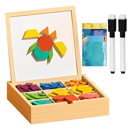 Magnetische Bausteine für Babys, Set aus Holzteilen mit Designs, Lernspiel für Jungen und Mädchen, Geschenk, Geburtstag, Reisen, Zuhause, Entwicklung und Lernfähigkeiten Magnetische Bausteine für Babys, Set aus Holzteilen mit Designs, Lernspiel für Jungen und Mädchen, Geschenk, Geburtstag, Reisen, Zuhause, Entwicklung und Lernfähigkeiten von Genérico