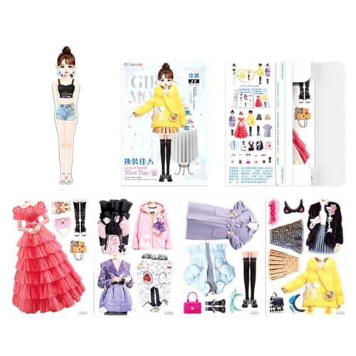 Magnetische Papierpuppen – Magnetanzug, Simulationsspiel, Papierpuppen, Kostüm, Puppe aus Papier, zum Ankleiden von magnetischen Prinzessinnen, zum Anziehen von magnetischen Babys Magnetische Papierpuppen – Magnetanzug, Simulationsspiel, Papierpuppen, Kostüm, Puppe aus Papier, zum Ankleiden von magnetischen Prinzessinnen, zum Anziehen von magnetischen Babys von Genérico