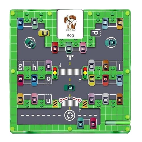 Magnetisches Labyrinth-Spiel für Kinder, magnetisches Alphabet-Labyrinth-Spiel | Puzzle zum Thema Parkplatz | Fun Montesori Lernspielzeug für Kinder, Handkoordination und Bildung Magnetisches Labyrinth-Spiel für Kinder, magnetisches Alphabet-Labyrinth-Spiel | Puzzle zum Thema Parkplatz | Fun Montesori Lernspielzeug für Kinder, Handkoordination und Bildung von Genérico