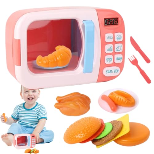 Mikrowellenspielzeug, Küchenset für Kinder mit Sound und Lichtern | Interaktiver Mikrowellensimulator mit realistischem Timer für Babys, zum Kochen zu Hause, Kindergarten Klassenzimmer Mikrowellenspielzeug, Küchenset für Kinder mit Sound und Lichtern | Interaktiver Mikrowellensimulator mit realistischem Timer für Babys, zum Kochen zu Hause, Kindergarten Klassenzimmer von Genérico