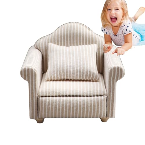 Miniatur-Sofa, Puppenhaus-Sofa, realistisch, Puppenhaussofa, Zubehör für Hausmöbel, sicher für Puppenhaus, Kinder, Kinder Miniatur-Sofa, Puppenhaus-Sofa, realistisch, Puppenhaussofa, Zubehör für Hausmöbel, sicher für Puppenhaus, Kinder, Kinder von Genérico