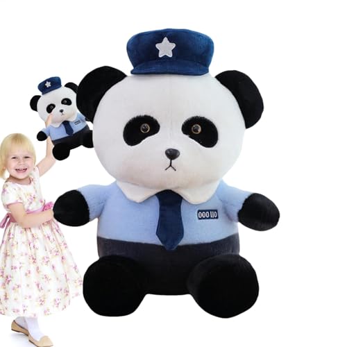 Panda Plush - Panda-Puppe, entzückendes Panda-Spielzeug, süßes Plüsch-Panda, Plüsch-Panda mit dekorativen Details, liebenswertes Panda-Plüschtier zum Kuscheln und Dekorieren von Genérico