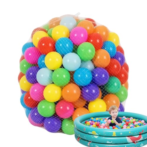 Pit Balls für Kinder, Spielbälle in mehrfarbigen Boxen, 50 Stück, lebendige Farben, Trainingszubehör für Kinder, Druckmesser für Mädchen, Indoor-Aktivitäten Pit Balls für Kinder, Spielbälle in mehrfarbigen Boxen, 50 Stück, lebendige Farben, Trainingszubehör für Kinder, Druckmesser für Mädchen, Indoor-Aktivitäten von Genérico
