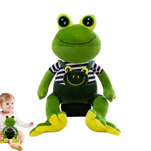 Plüsch-Frosch, Frosch-Tier, niedliches Plüschtierkissen, Cartoon-Tierspielzeug, Plushie Puppen-Kissen für Kinder, Erwachsene, beruhigende Puppe von Genérico