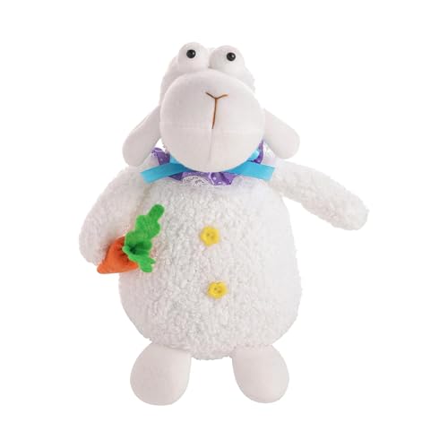 Plüschtier, Easter Bunny Plush, niedliches Kaninchen-Schafpuppe, Spielzeug mit Ei oder Karotte, Heimdekoration, weiches und luxuriöses Spielzeugkissen für Kinder, Wohnzimmer von Genérico