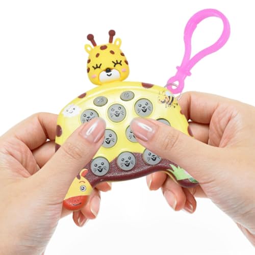 Pop Game Fidget Toy, schnelles Drücken von Blasen, tragbare Spielkonsole mit schnellem Schieben, Spielkonsole, Reaktionstraining für Cartoon-Tiere, Fidget Toy von Genérico