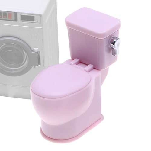 Puppenhaus-WC – Puppentoilette – Puppentoilette | Miniaturmöbel für Puppenhaus | Lustige Toilette mit Entladungs-Sound, Puppenhausdekoration I Puppenhaus-WC – Puppentoilette – Puppentoilette | Miniaturmöbel für Puppenhaus | Lustige Toilette mit Entladungs-Sound, Puppenhausdekoration I von Genérico