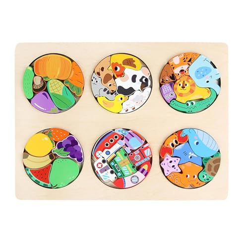 Puzzle für Kinder, Holzpuzzle, Transportbaublock, bunte Lernblöcke, Gedankenspiele, Osterkorb, Partyzubehör zu Hause Puzzle für Kinder, Holzpuzzle, Transportbaublock, bunte Lernblöcke, Gedankenspiele, Osterkorb, Partyzubehör zu Hause von Genérico