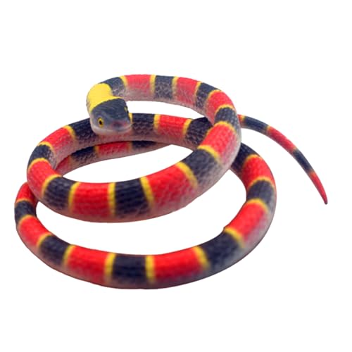 Realistische lange Gummischlange – Kunstschlange Spielzeug | realistische Gummi-Schlangen-Dekoration 70 cm lang für Vogelschrecken-Gerät Realistische lange Gummischlange – Kunstschlange Spielzeug | realistische Gummi-Schlangen-Dekoration 70 cm lang für Vogelschrecken-Gerät von Genérico