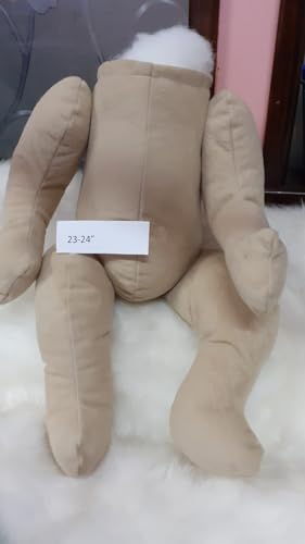 Reborn Handgefertigter Stoffkörper für Puppen, 58,8 - 61 cm, Beige (Lieferung ohne Füllung und ohne Füllung) von Genérico