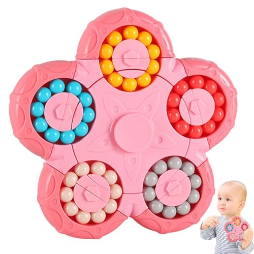 Rotierende Magische Bean Spielzeug | Magische Bean Cube Spinner Zappeln Spielzeug, Lernspielzeug Fingerspitze Brillen Massage Fingertraining Kinder Erwachsene Spielzeug Spielzeug von Generico