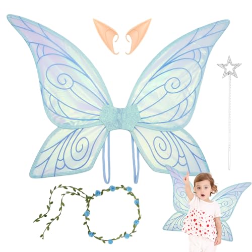 Schmetterlingsflügel-Set Prinzessin, Cosplay-Zubehör und Halloween-Kostüme, Zubehör für Kostüme, Feenflügel für Kinder, Weihnachten, Feiertage, Hochzeiten, Spiele R Schmetterlingsflügel-Set Prinzessin, Cosplay-Zubehör und Halloween-Kostüme, Zubehör für Kostüme, Feenflügel für Kinder, Weihnachten, Feiertage, Hochzeiten, Spiele R von Genérico