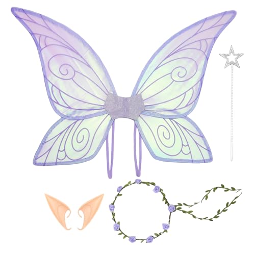 Schmetterlingsflügel-Set Prinzessin, Cosplay-Zubehör und Halloween-Kostüme, Zubehör für Kostüme, Feenflügel für Kinder, Weihnachten, Feiertage, Hochzeiten, Spiele R Schmetterlingsflügel-Set Prinzessin, Cosplay-Zubehör und Halloween-Kostüme, Zubehör für Kostüme, Feenflügel für Kinder, Weihnachten, Feiertage, Hochzeiten, Spiele R von Genérico