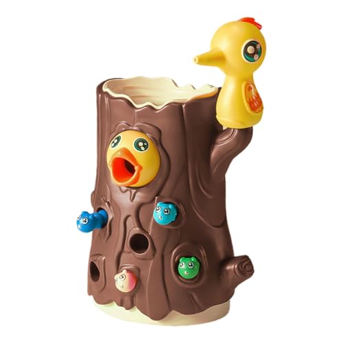 Schreiner-Vogel-Wurmspielzeug - Schreiner-Vogelspielzeug für kleine Kinder, magnetisches Spielzeug mit feinem Motor für Kinder, Lernspielzeug in hellen Farben Schreiner-Vogel-Wurmspielzeug - Schreiner-Vogelspielzeug für kleine Kinder, magnetisches Spielzeug mit feinem Motor für Kinder, Lernspielzeug in hellen Farben von Genérico
