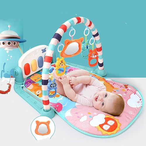 Spielteppich für Babys mit Galaxie- und Tiermotiv, Spielteppich mit abnehmbaren Spielzeugbogen, mehrfarbig von Genérico