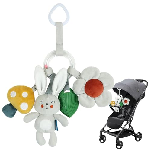 Spielzeug für Babys, hängendes Plüschspielzeug, Clip an Rattler Infant | Unterhaltungszubehör für Kinderwagen und Autositz, weicher sensorischer Plüsch für Kinder Spielzeug für Babys, hängendes Plüschspielzeug, Clip an Rattler Infant | Unterhaltungszubehör für Kinderwagen und Autositz, weicher sensorischer Plüsch für Kinder von Genérico