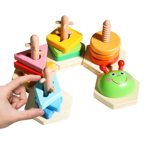 Stapelbares Spielzeug aus Holz | Stapelspiel nach Farben – sensorisches Spiel für und Mädchen, Aktivitäten, Reisen, Urlaub, Klassenzimmer, Kindergarten Stapelbares Spielzeug aus Holz | Stapelspiel nach Farben – sensorisches Spiel für und Mädchen, Aktivitäten, Reisen, Urlaub, Klassenzimmer, Kindergarten von Genérico