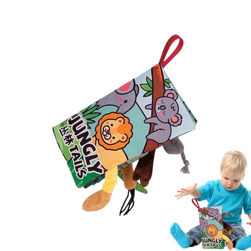 Stoffbuch – Stoffbuch, Lernspielzeug mit Schwanz, für frühes Lernen von 0 bis 3 Jahren, für Reisen im Auto und Kinderwagen Stoffbuch – Stoffbuch, Lernspielzeug mit Schwanz, für frühes Lernen von 0 bis 3 Jahren, für Reisen im Auto und Kinderwagen von Genérico