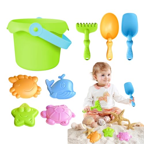 Strandspielzeug für Kinder, komplettes Sommerspielzeug-Set – Form für Schloss mit Eimer und Schaufeln für und Mädchen Strandspielzeug für Kinder, komplettes Sommerspielzeug-Set – Form für Schloss mit Eimer und Schaufeln für und Mädchen von Genérico