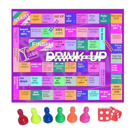 Trinkspiele – Partyspiel für Erwachsene | Monopol-Brettspiel für Erwachsene | Interaktive Aktivitäten für die Familienfeier für Treffen im Freien Camping Trinkspiele – Partyspiel für Erwachsene | Monopol-Brettspiel für Erwachsene | Interaktive Aktivitäten für die Familienfeier für Treffen im Freien Camping von Genérico