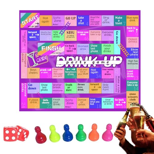 Trinkspiele für Partys, Brettspiele mit lustigen Würfeln für Erwachsene, Familienaktivitäten für Geburtstage, Halloween, , Hochzeiten, Camping, Verabredungen Trinkspiele für Partys, Brettspiele mit lustigen Würfeln für Erwachsene, Familienaktivitäten für Geburtstage, Halloween, , Hochzeiten, Camping, Verabredungen von Genérico