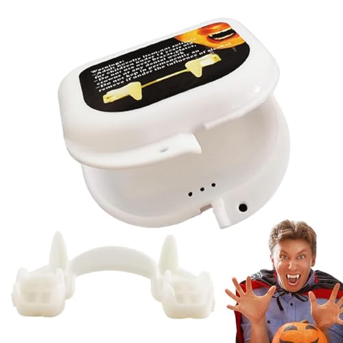 Vampirzähne für Erwachsene, Halloween-Zähne für Kinderpartys, makabres Zubehör für Themenpartys, Rollenspiele, Kostüme und Darstellungen Vampirzähne für Erwachsene, Halloween-Zähne für Kinderpartys, makabres Zubehör für Themenpartys, Rollenspiele, Kostüme und Darstellungen von Genérico