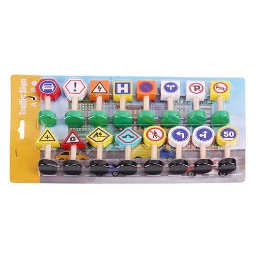 Verkehrszeichen auf der Straße, Spielzeug – 16 Teile Verkehrsschilder für Kinder | Sicherheitsspielzeug auf der Straße aus Holz, Stoppschilder und Schilder für den Ap Verkehrszeichen auf der Straße, Spielzeug – 16 Teile Verkehrsschilder für Kinder | Sicherheitsspielzeug auf der Straße aus Holz, Stoppschilder und Schilder für den Ap von Genérico