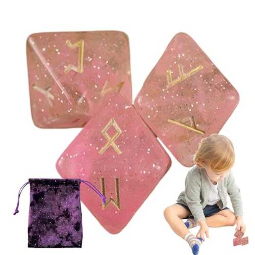 Wahrsagerwürfel, Astrologie-Würfel, 8-seitiges Würfel, exquisite polyedrische Runenwürfel mit Kordelzugbeutel für Wahrsagerbrettspiele Wahrsagerwürfel, Astrologie-Würfel, 8-seitiges Würfel, exquisite polyedrische Runenwürfel mit Kordelzugbeutel für Wahrsagerbrettspiele von Genérico
