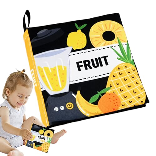 Weiches sensorisches Babybuch – Knautschspielzeug, Stoffbuch für Kleinkinder | Spielzeug für frühes Lernen, waschbar, Touch and Sound, erstes wasserdichtes Buch für Kinder Weiches sensorisches Babybuch – Knautschspielzeug, Stoffbuch für Kleinkinder | Spielzeug für frühes Lernen, waschbar, Touch and Sound, erstes wasserdichtes Buch für Kinder von Genérico
