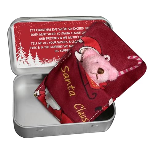 Weihnachten in einer | Mini Bär Pocket Plüsch Tier gefüllt | Tiny Bear in Box Gift Set mit Bettkarten | Süßes Spielzeug für Babyparty Geburtstag Urlaub Party Weihnachten in einer | Mini Bär Pocket Plüsch Tier gefüllt | Tiny Bear in Box Gift Set mit Bettkarten | Süßes Spielzeug für Babyparty Geburtstag Urlaub Party von Genérico