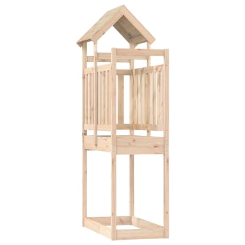 Wenjingqi-826583 Spielturm aus massivem Kiefernholz, 52,5 x 110,5 x 214 cm von Genérico