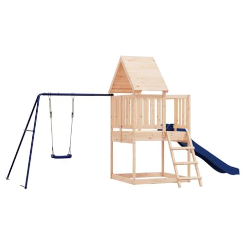 Wenjingqi Outdoor Spielplatz Massivholz Kiefer Braun 3155936 von Genérico