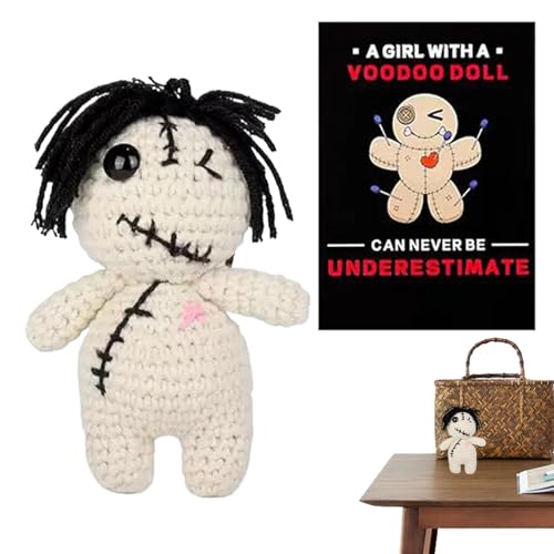 Wool Knitted Doll - Positive Häkelpuppe - Positive Häkeltiere, schreckliche emotionale Unterstützung beim Häkeln und Häkeln, mit inspirierender Karte, Schreibtischdekoration für Heimstudio, Studio Wool Knitted Doll - Positive Häkelpuppe - Positive Häkeltiere, schreckliche emotionale Unterstützung beim Häkeln und Häkeln, mit inspirierender Karte, Schreibtischdekoration für Heimstudio, Studio von Genérico