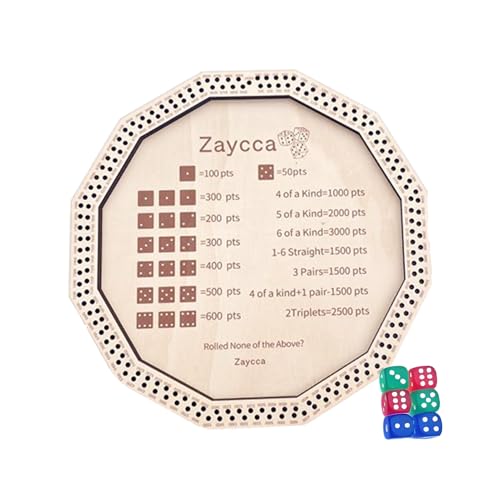 Würfeltabletts, Rollen-Würfelbrett, tragbares Tablett aus Holz für Familienspiele, Spaß zu Hause, Reisen, Erwachsene Würfeltabletts, Rollen-Würfelbrett, tragbares Tablett aus Holz für Familienspiele, Spaß zu Hause, Reisen, Erwachsene von Genérico