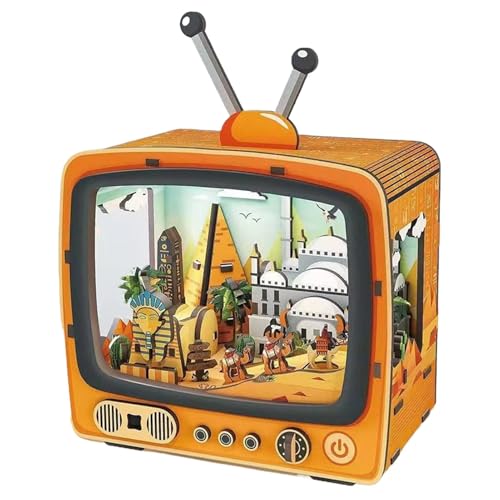 3D Jigsaw Puzzle, Wooden Jigsaw Puzzle, TV Desktop Toy Decorations, Exquisite Wooden Puzzle with LED Lights, Exquisite Wooden Puzzle Ornaments for Display, Wooden Puzzle Toy for Children and Adults von Générique