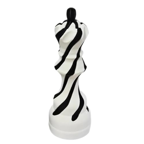 3D Printed Chess, Decompress Stress Toy, Fidget Chess Toy, Spiral Chess Toy, Stress Relief Toy,Chess Series Stress Relieving Toy Spiral Passthrough Chess Ornament for Children von Générique