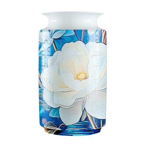 3D-Puzzle-Vase | Blumenvase integrierter Wasserflasche | Neuheit für gebogene Künstler, Puzzle-Blumenvase für Erwachsene, Alter von Générique