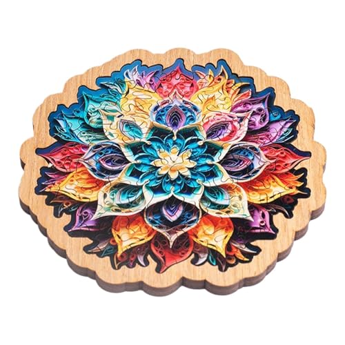 74-teiliges Kinder-Puzzle, -Puzzle, Holzpuzzle mit Blumenmotiv, 13 x 13 cm, ideal für Familien, von Générique