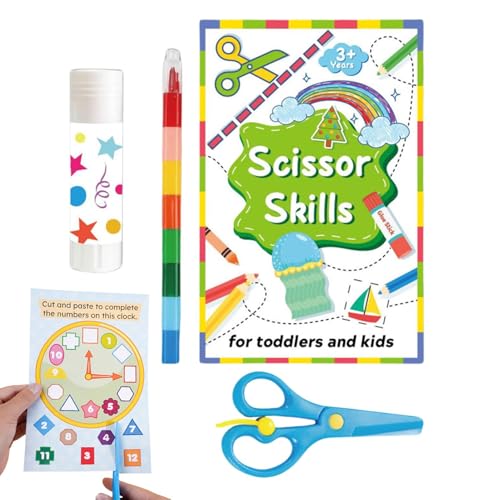 Aktivitätsheft zum Schneiden und Kleben, Notizbuch für Aktivitäten zum Schneiden und Kleben, feinmotorisches Spielzeug zum Ausschneiden von Ausmalen, fesselnde Projekte für die Aktivitätsheft zum Schneiden und Kleben, Notizbuch für Aktivitäten zum Schneiden und Kleben, feinmotorisches Spielzeug zum Ausschneiden von Ausmalen, fesselnde Projekte für die von Générique