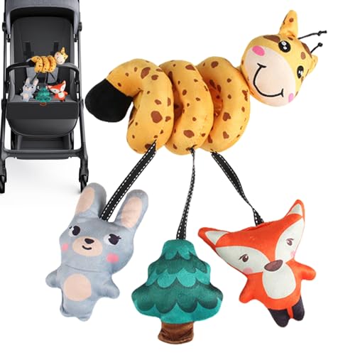 Aktivitätsspielzeug aus Plüsch für Kinderwagen – musikalisches Lernspielzeug mit hohem Kontrast für Kinderwagen, leichtes Babyzubehör für Auto und frühes Lernwerkzeug, visuelle Stimulation Aktivitätsspielzeug aus Plüsch für Kinderwagen – musikalisches Lernspielzeug mit hohem Kontrast für Kinderwagen, leichtes Babyzubehör für Auto und frühes Lernwerkzeug, visuelle Stimulation von Générique