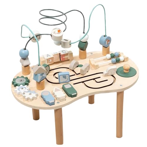 Baby Activity Tischspielzeug für 1 + Jahre, 9 in 1, Holzspielzeug, für , Familien, drinnen und draußen, Abwrackfeste, Kleinkinder, sensorisches Lernen Baby Activity Tischspielzeug für 1 + Jahre, 9 in 1, Holzspielzeug, für , Familien, drinnen und draußen, Abwrackfeste, Kleinkinder, sensorisches Lernen von Générique