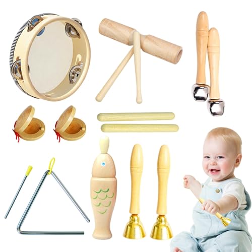 Baby Instrumente, Baby Musik Set, Tragbares Musikset für Kleinkinder, Lern- und Lernspielzeug, Percussion Instrumente Spielzeug, Baby Musik Spielzeug von Générique