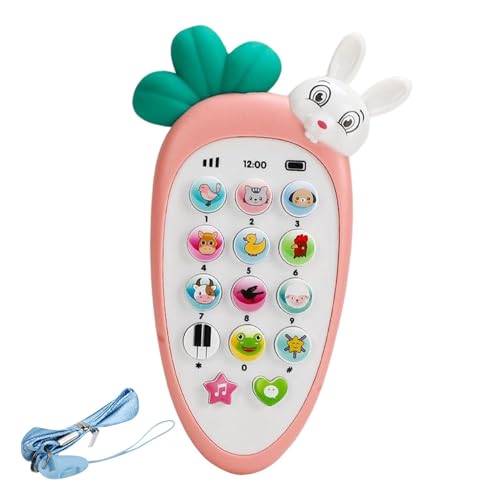 Baby- Phone Mobile Toys Biting Spielzeug mit Licht und Musik, Baby Monitor Toy für Babys | Beißring für die Zähne, Geschenke für und Mädchen, sensorisches Babyspielzeug für von Générique