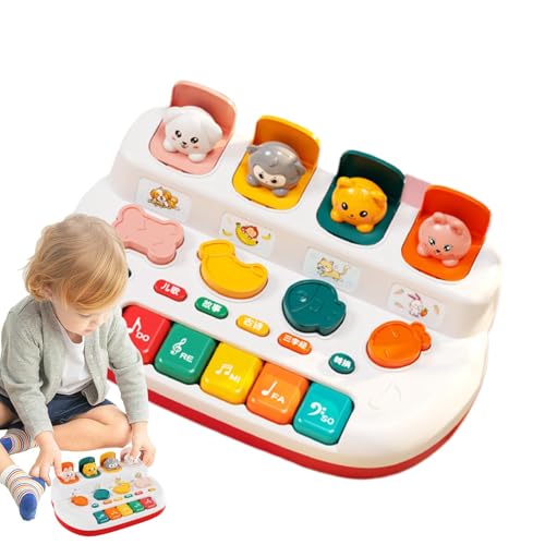 Baby Piano Toy, Piano Keyboard Cute Animal Musical Instrument, Lernspielzeug für Babys, Lernspielzeug für Baby Girl, 18 Monate +, Fun Music Toy für frühe Entwicklung von Générique