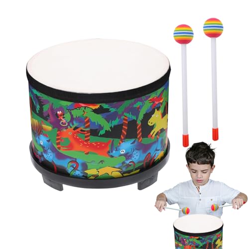 Babytrommel | 20 cm Trommel für Babys | sensorisches Musikinstrument aus Holz mit 2 Schlägeln | Spielzeug für Mädchen Geburtstag Weihnachten Babytrommel | 20 cm Trommel für Babys | sensorisches Musikinstrument aus Holz mit 2 Schlägeln | Spielzeug für Mädchen Geburtstag Weihnachten von Générique