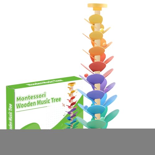 Ball Drop – Bocce Tree Baby Ball Track, Früherziehung aus Holz | Color Kognition STEM, musikalische Integration, Lernzeit für 3 bis 7 Jahre, Zimmer für alle Haustiere Ball Drop – Bocce Tree Baby Ball Track, Früherziehung aus Holz | Color Kognition STEM, musikalische Integration, Lernzeit für 3 bis 7 Jahre, Zimmer für alle Haustiere von Générique