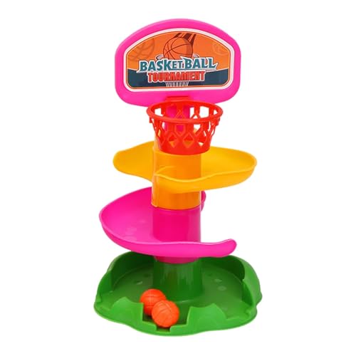 Ball Drop Game Toddler, Table Top Basketball Game, Basketball-Rollspielzeug für die frühe Bildung | Bürokarton mit Kugelschieberturm für die Festivalversammlung von Générique